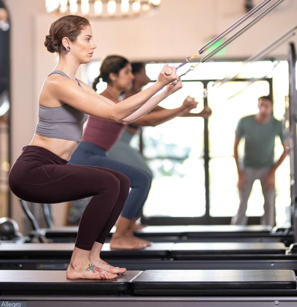 Pilates reformers for small spaces — Pilates equipment reference photograph