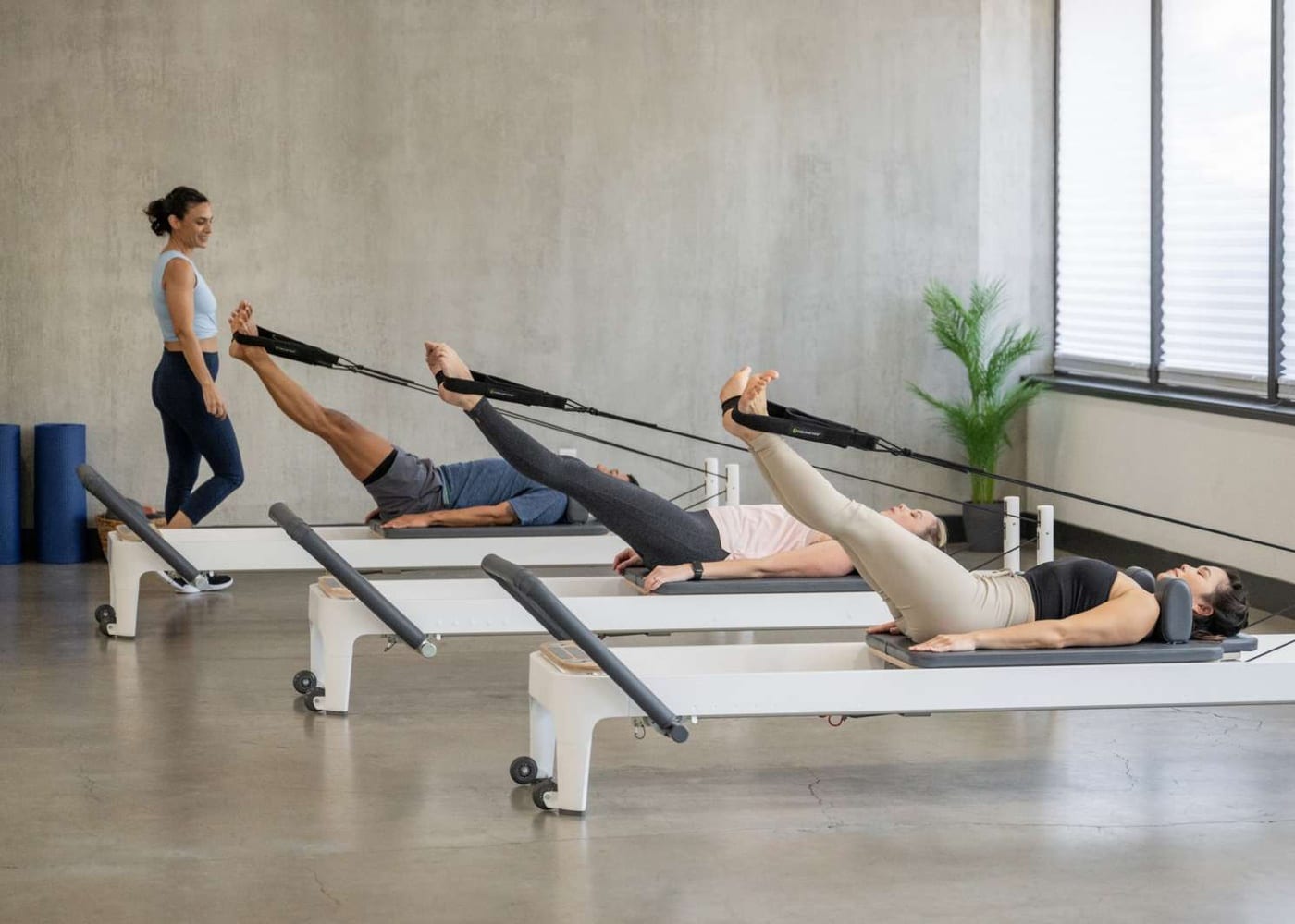 Choosing commercial Pilates reformers for a studio — Pilates equipment reference photograph