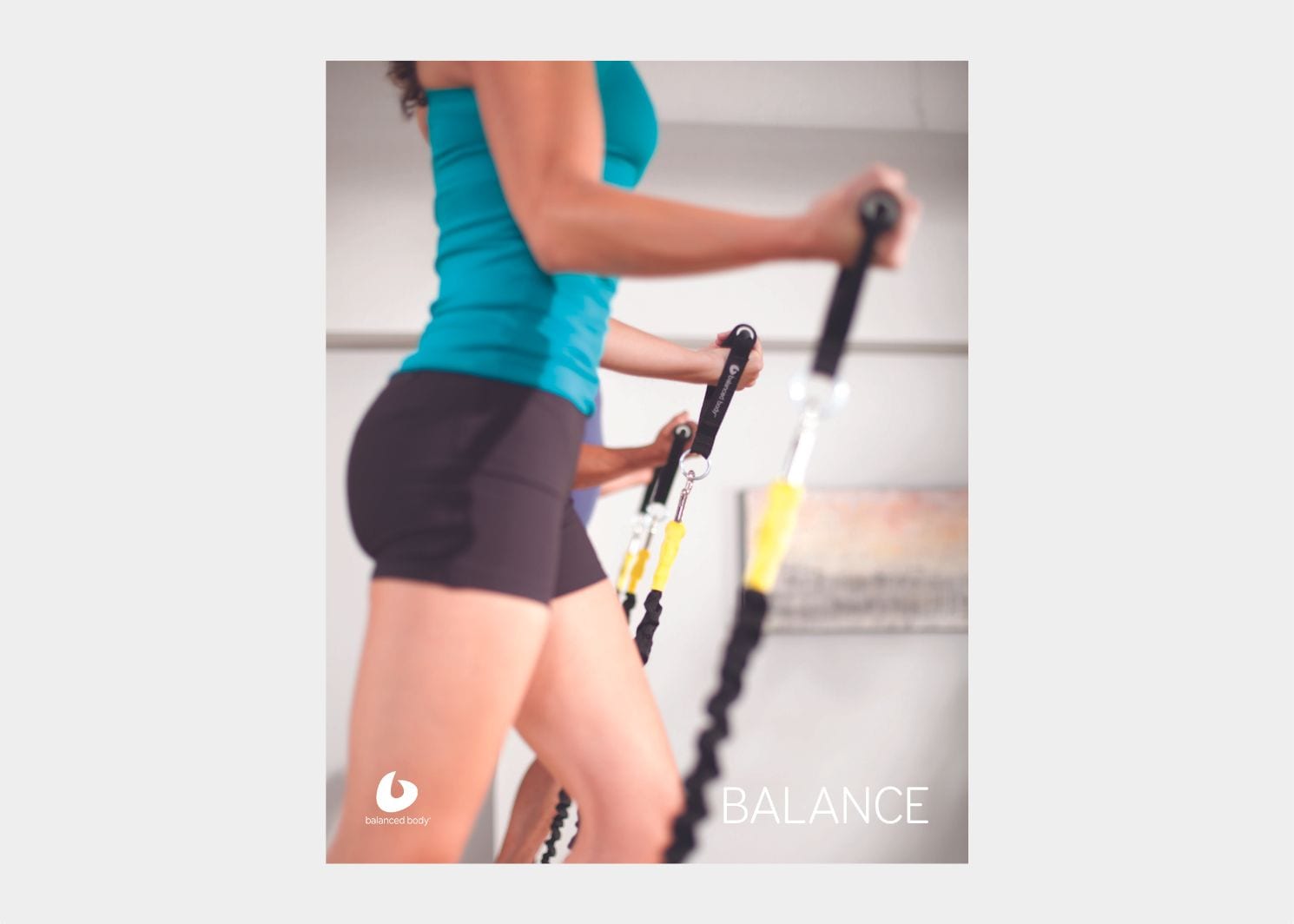 Reformer cool-down stretches — Pilates equipment reference photograph