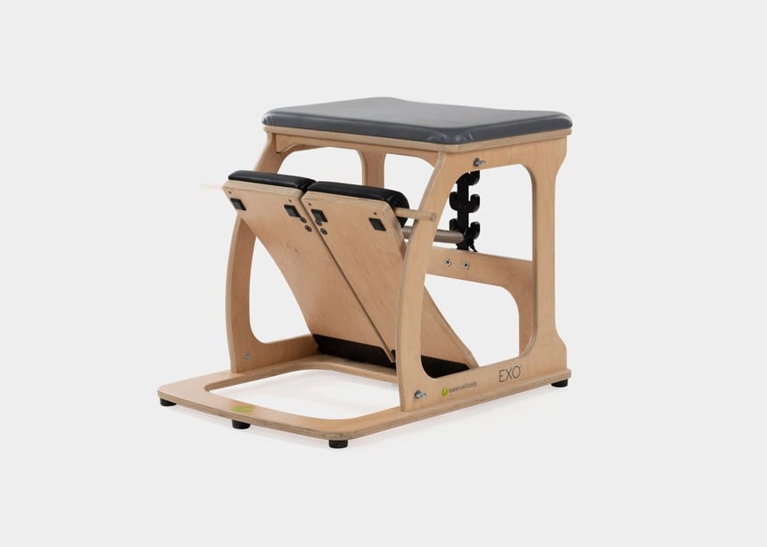 Reformer exercises for hips — Pilates equipment reference photograph