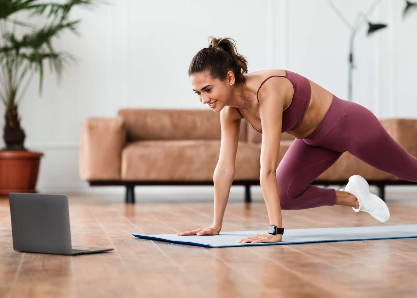 Reformer exercises for swimmers — Pilates equipment reference photograph