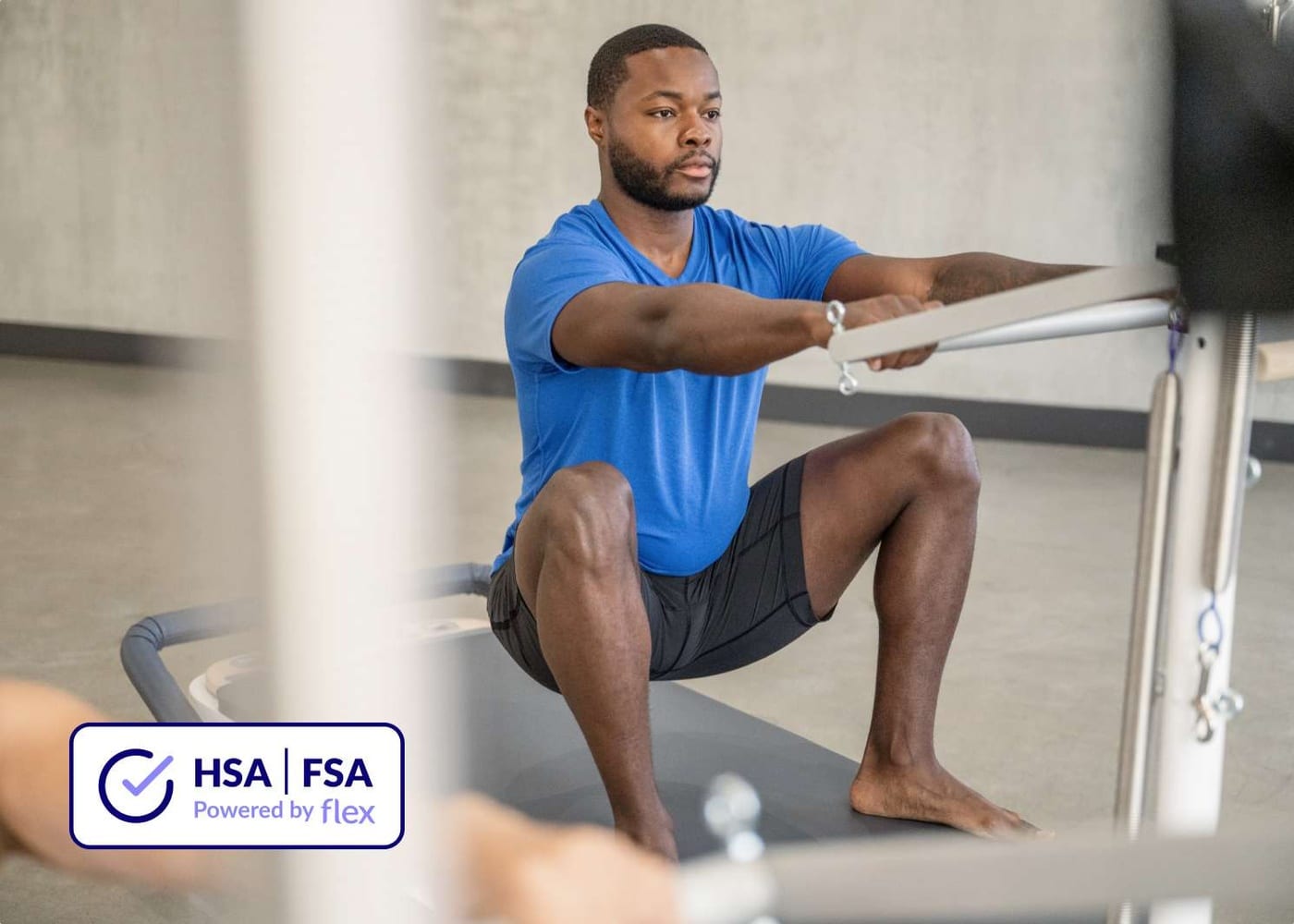 Reformer exercises to approach carefully with an injury — Pilates equipment reference photograph