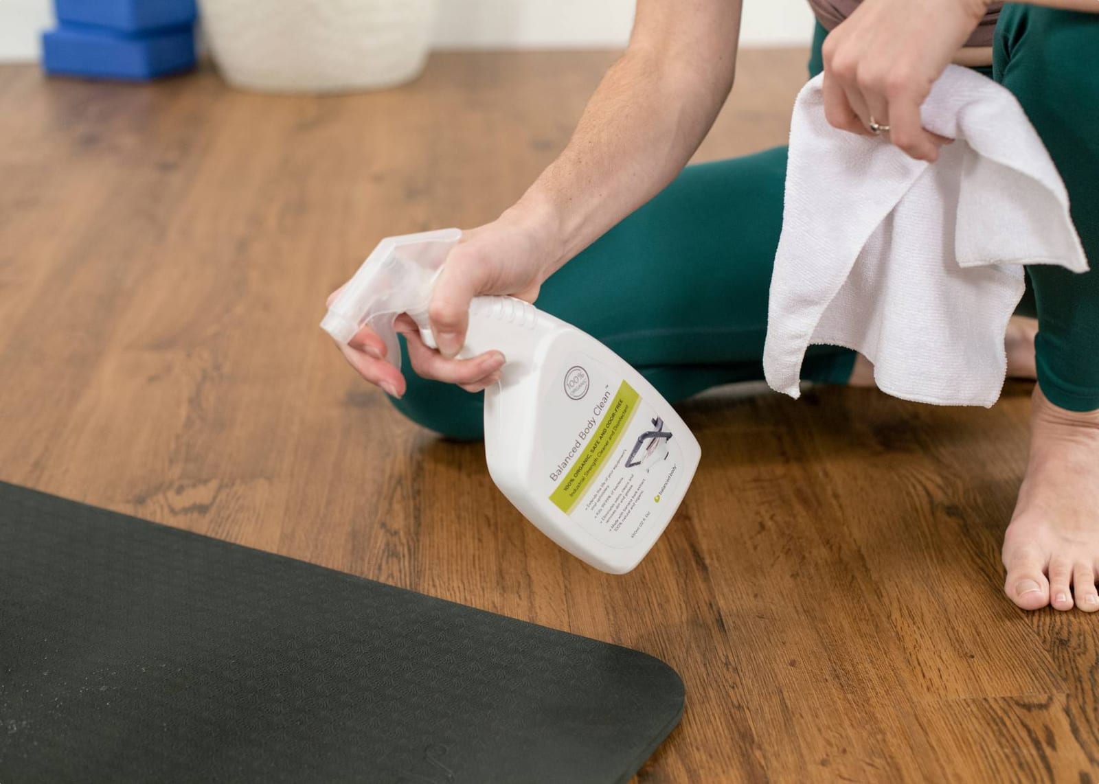 Full-body reformer workout — Pilates equipment reference photograph