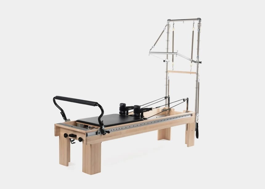 Weekly reformer workout plan — Pilates equipment reference photograph