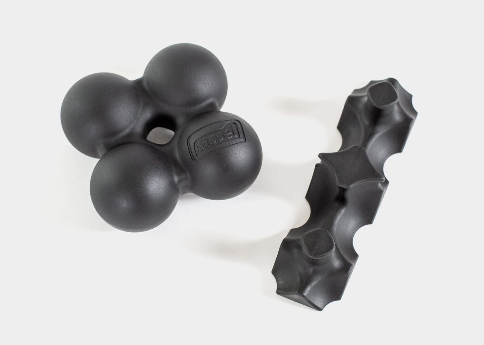 Black Sissel Spinefitter back stretcher device for spinal extension.