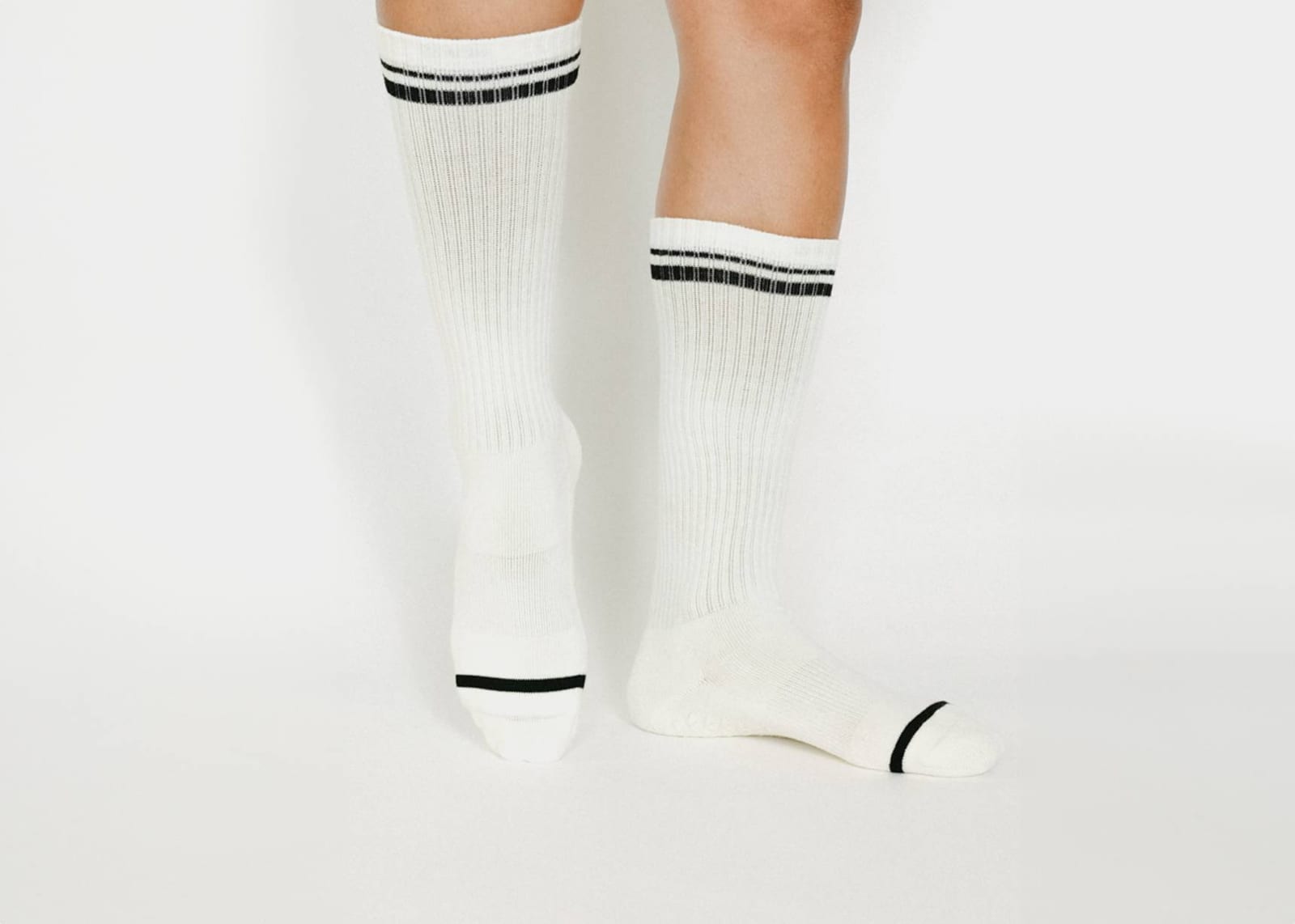 Varsity Crew Socks on white background